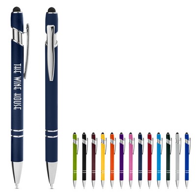 Core 365® Rubberized Aluminum Click Stylus Pen