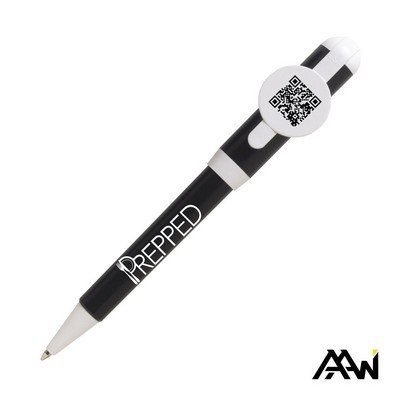Jumbo QR Billboard Twist Pen - White Accent